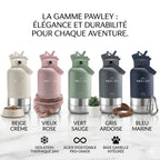 Gourde pour chien isotherme 3 - en - 1 Inox 1L + 2 Gamelles PAWLEY - PAWLEY - couleurs