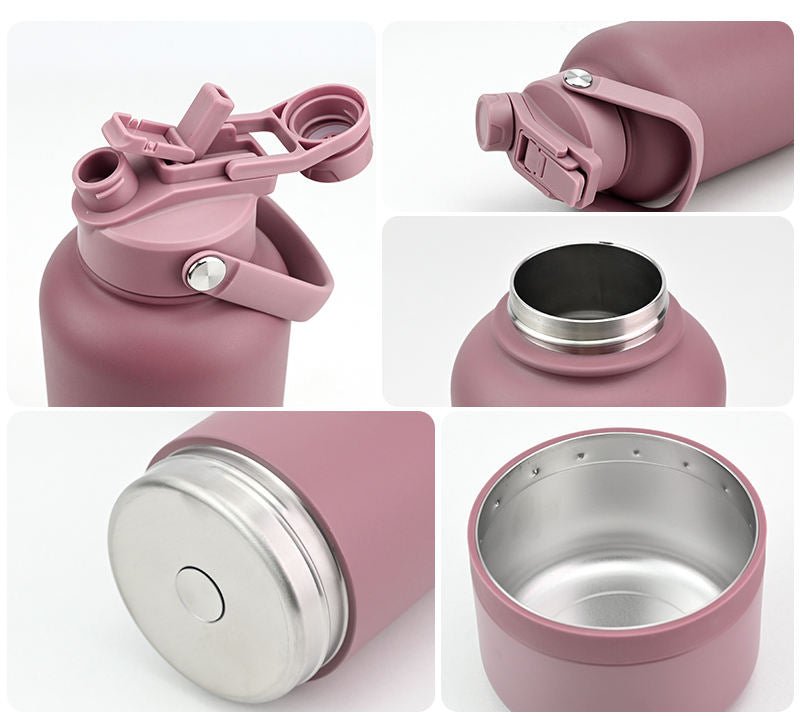 Gourde pour chien isotherme 3 - en - 1 Inox 1L + 2 Gamelles PAWLEY - PAWLEY - zoom