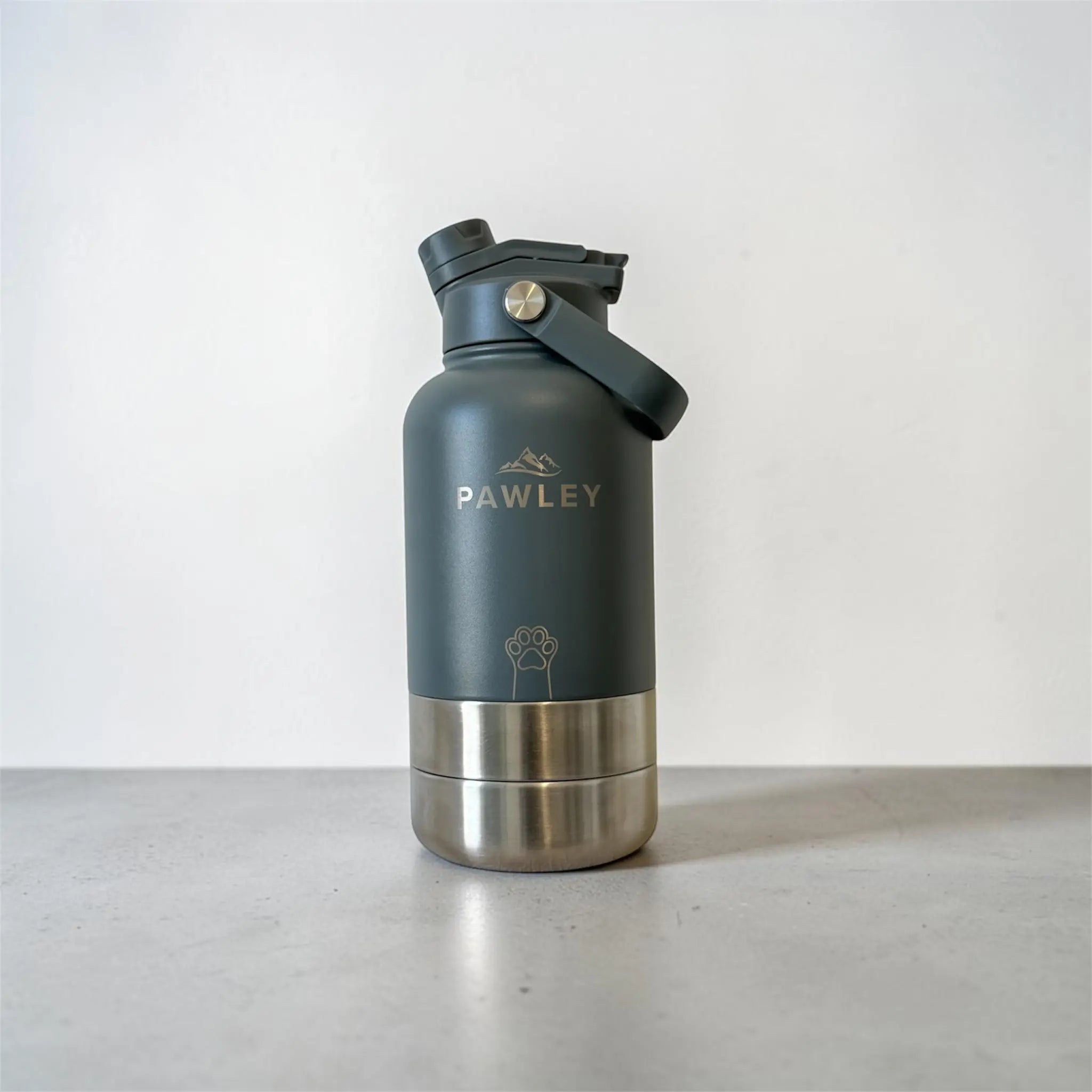 Gourde pour chien isotherme 3-en-1 Inox 1L + 2 Gamelles PAWLEY - PAWLEY