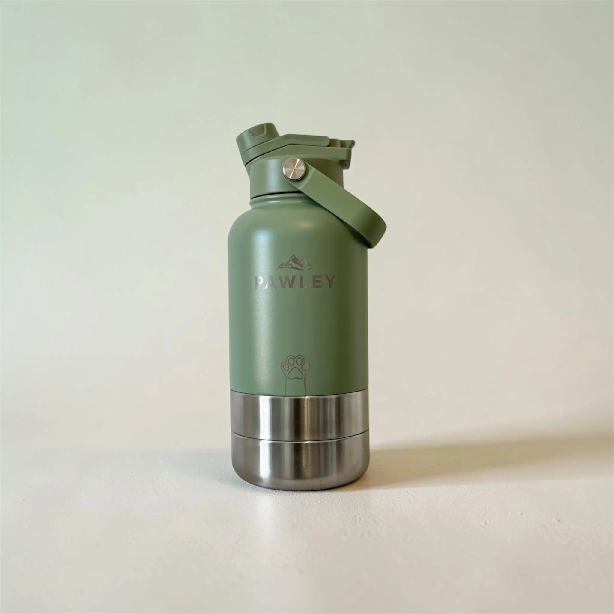 Gourde pour chien isotherme 3-en-1 Inox 1L + 2 Gamelles PAWLEY - PAWLEY