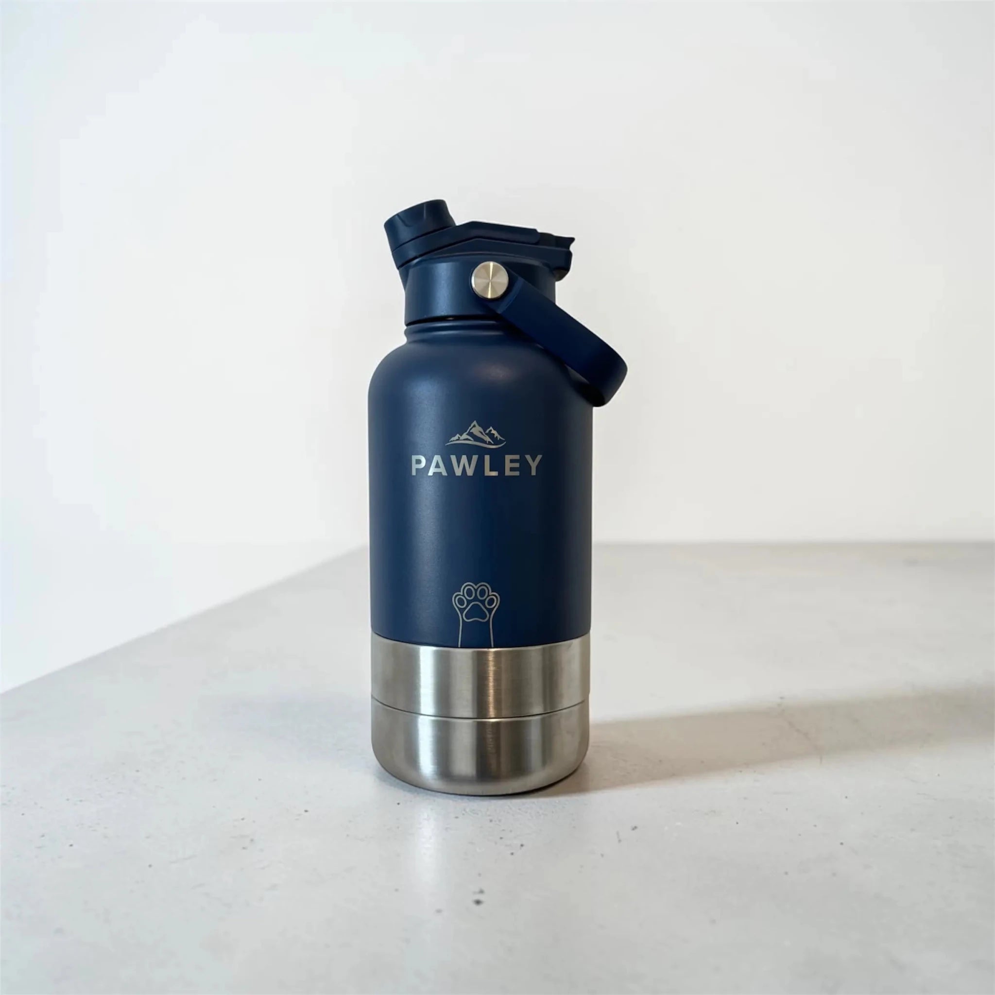 Gourde pour chien isotherme 3-en-1 Inox 1L + 2 Gamelles PAWLEY - PAWLEY